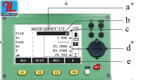 hướng dẫn sử dụng máy toàn đạc điện tử leica ts 02-màn hình