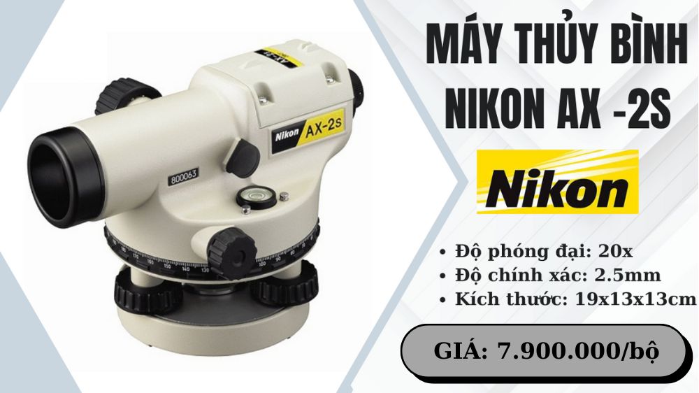 giá máy thủy bình nikon ax-2s